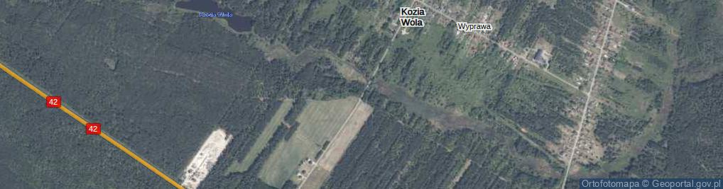 Zdjęcie satelitarne Kozia Wola ul.